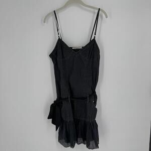 90s y2k inspired mur mur dress medium M black babydoll mini goth vampire emo